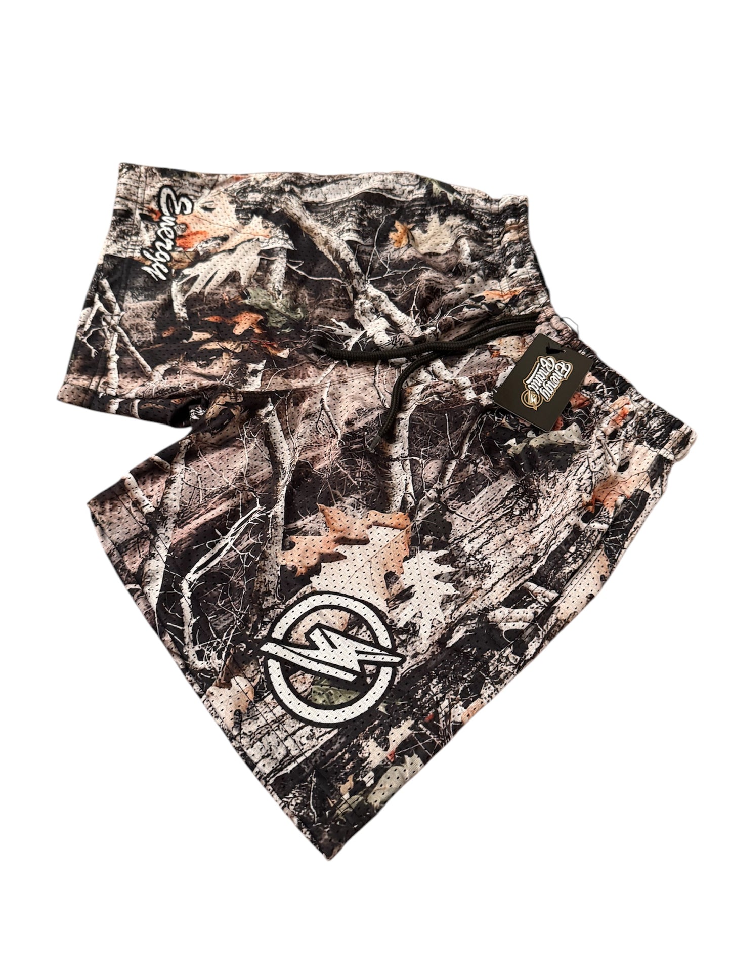 ENERGY BRAND MESH SHORTS (FOREST CAMO)