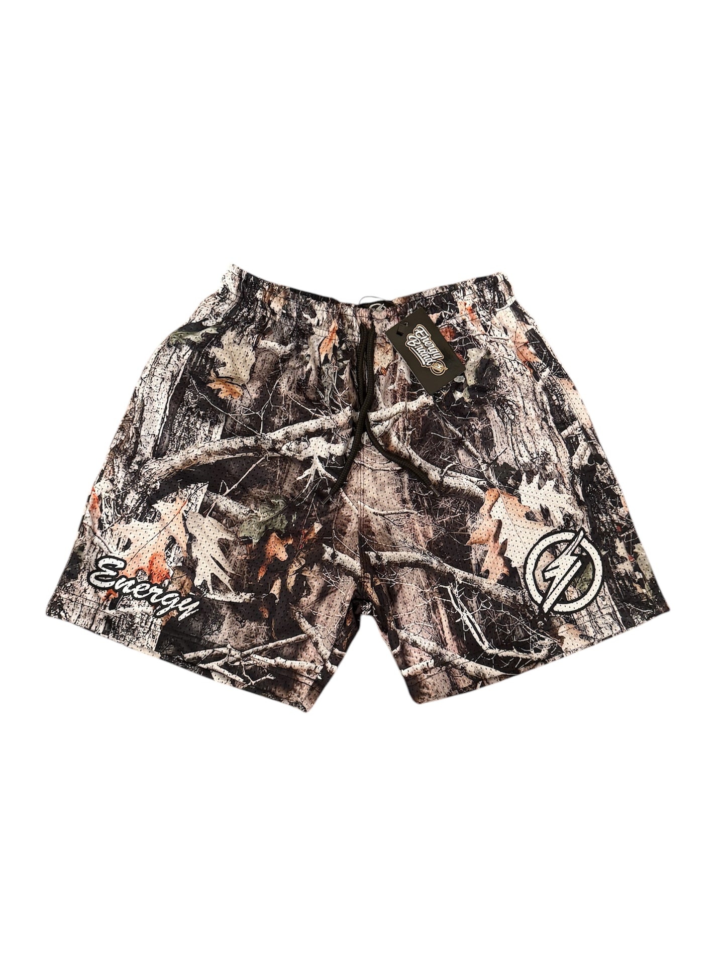 ENERGY BRAND MESH SHORTS (FOREST CAMO)